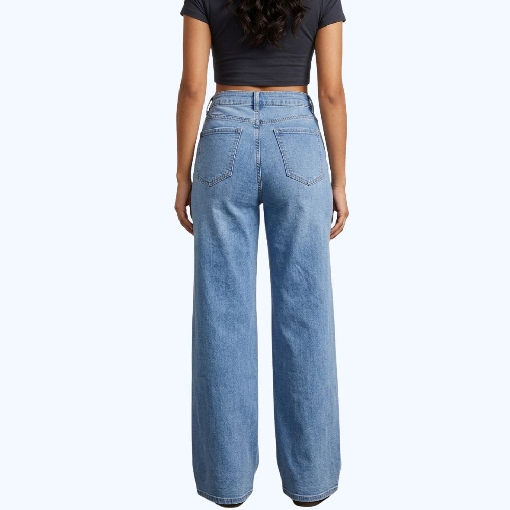 JEANS CLARO CON PEDRERÍA LV5158