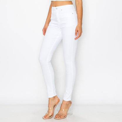 SKINNY JEANS LISOS TIRO ALTO 90286