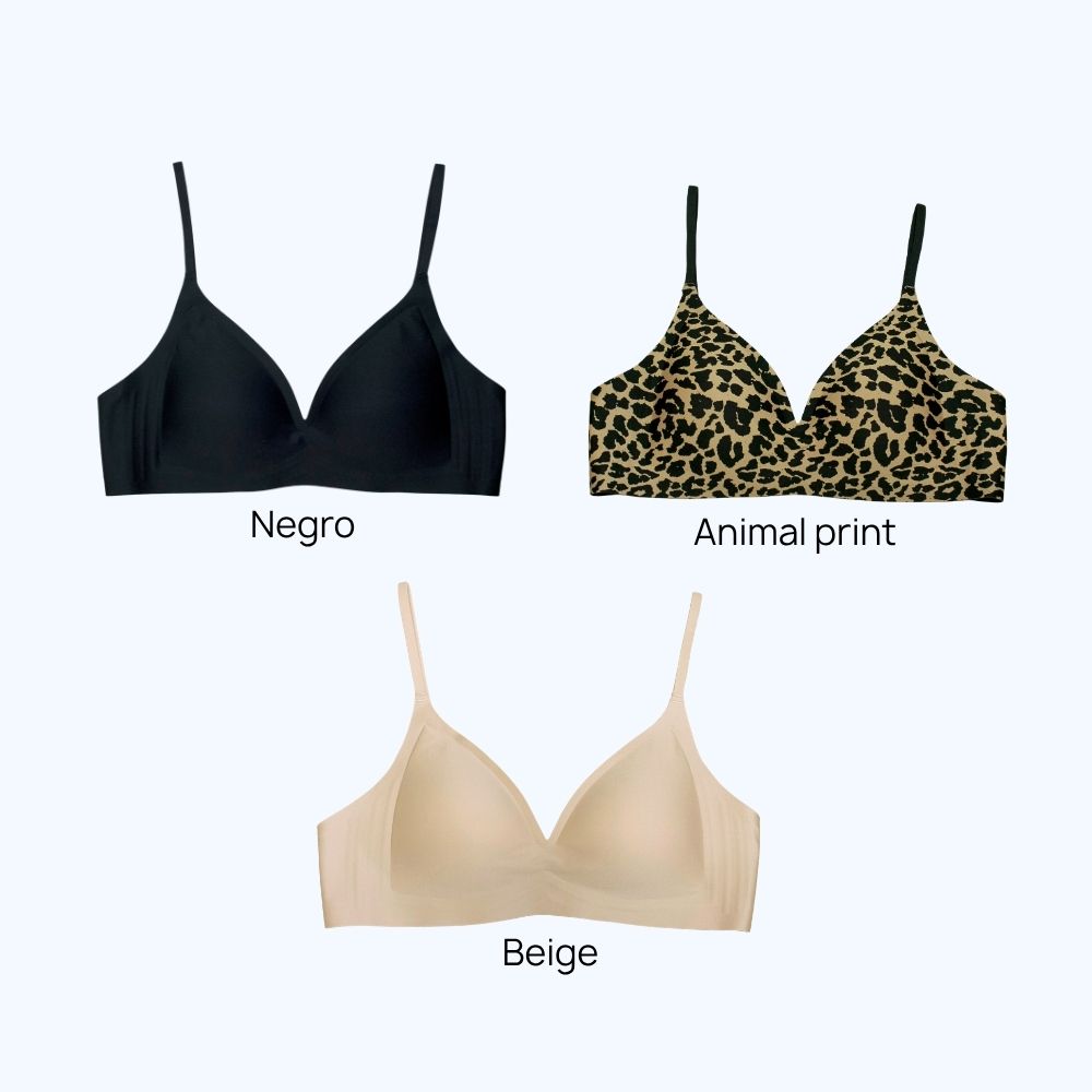 BRALETTE SIN VARILLA CON ESTAMPADO 9379