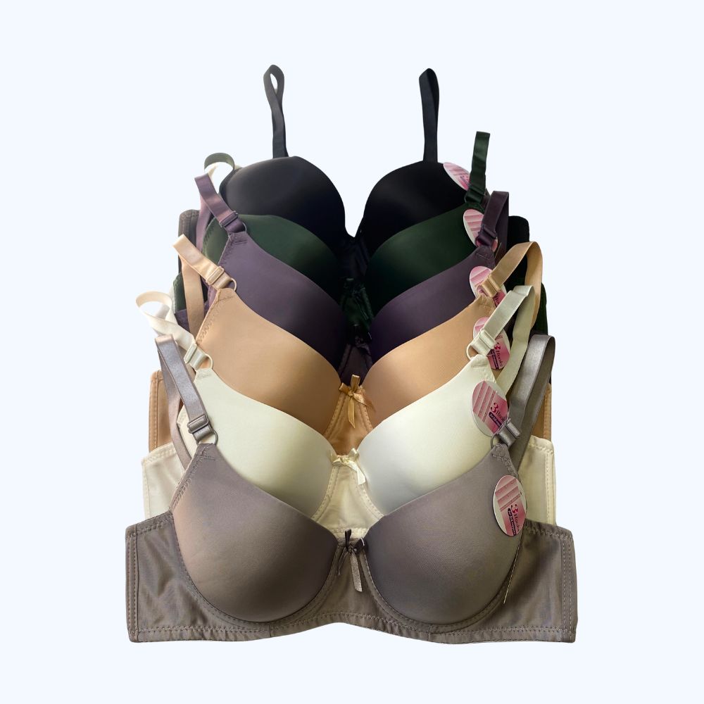 PACK 6 BRA LISO COLORES BR4129P7