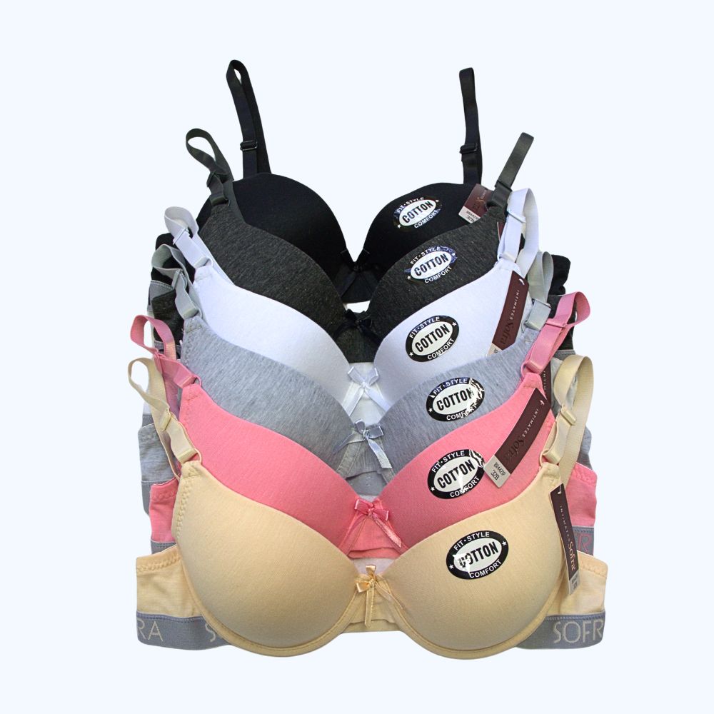 PACK 6 BRA CON VARILLA COLORES BR4421P