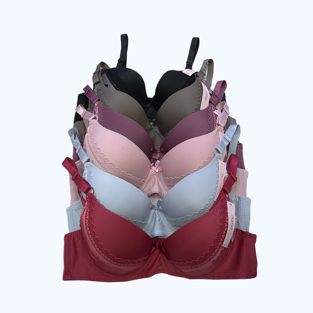 PACK 6 BRA CON DETALLES DE ENCAJE BR4443PL