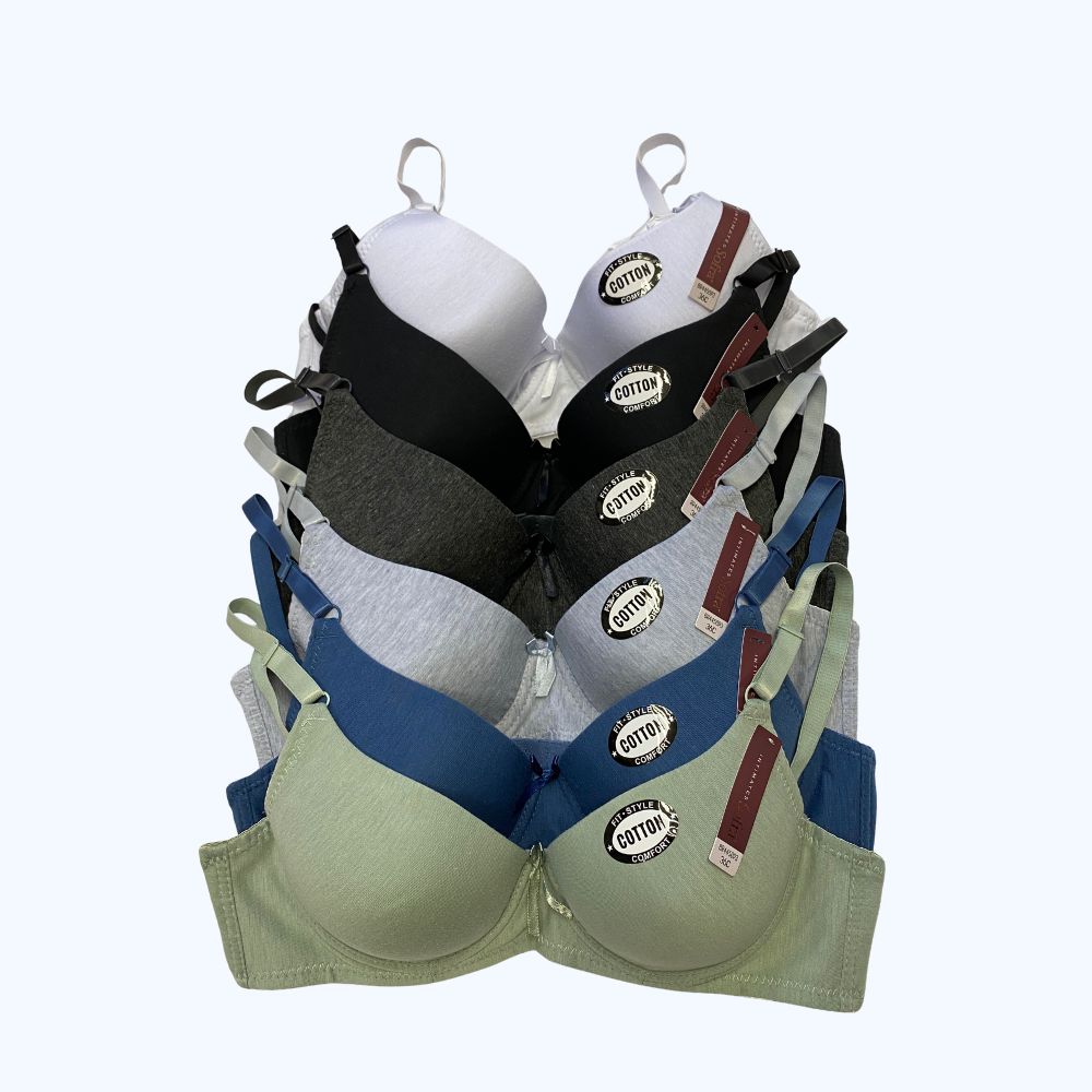 PACK 6 BRA COLORES LISOS BR4450P3