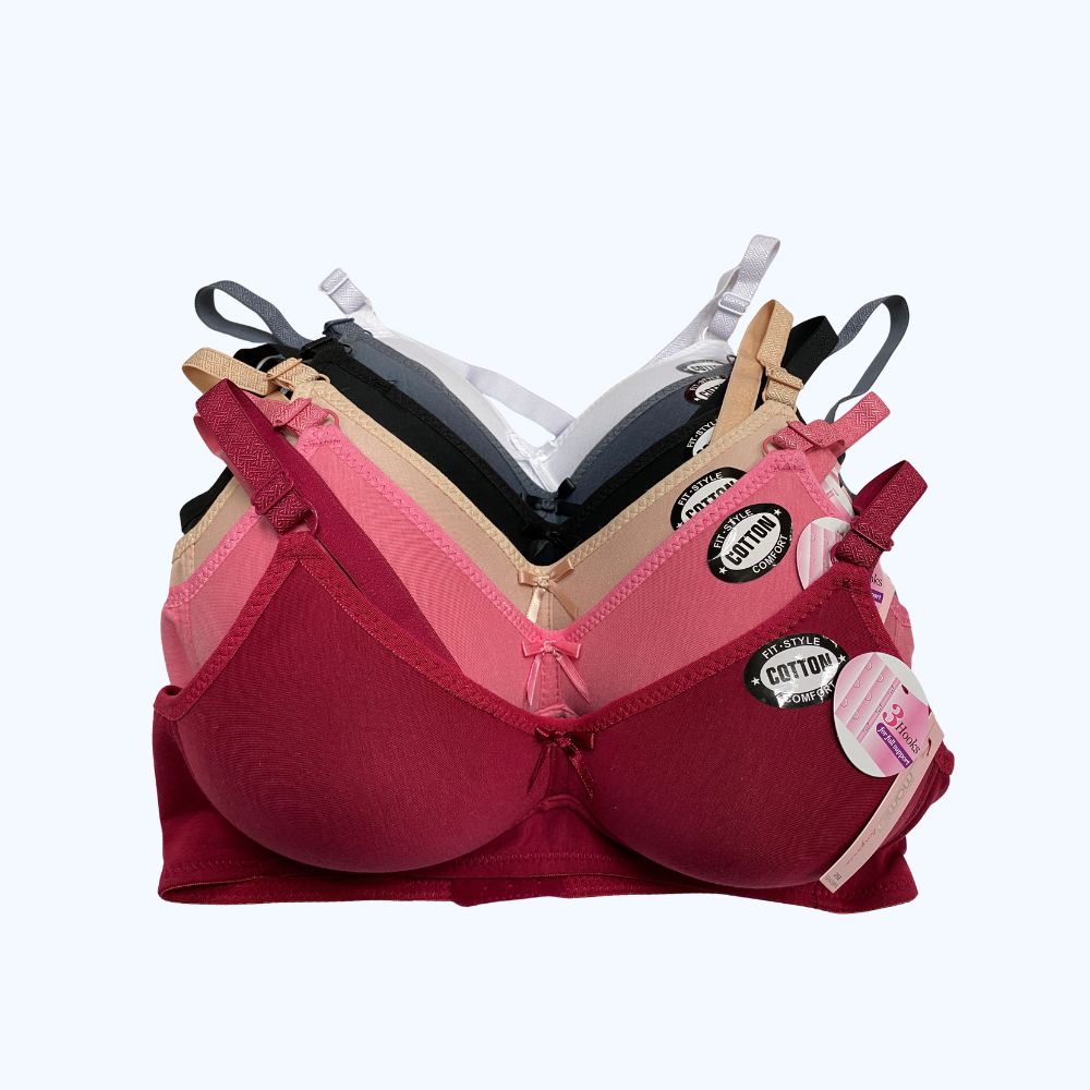 PACK 6 BRA SIN VARILLA LISO BR4455PN1