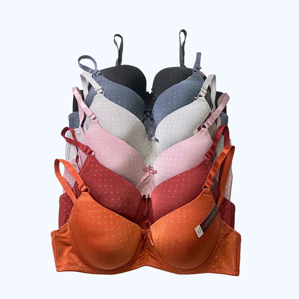 PACK 6 BRA DOTS SATINADOS BR4491J
