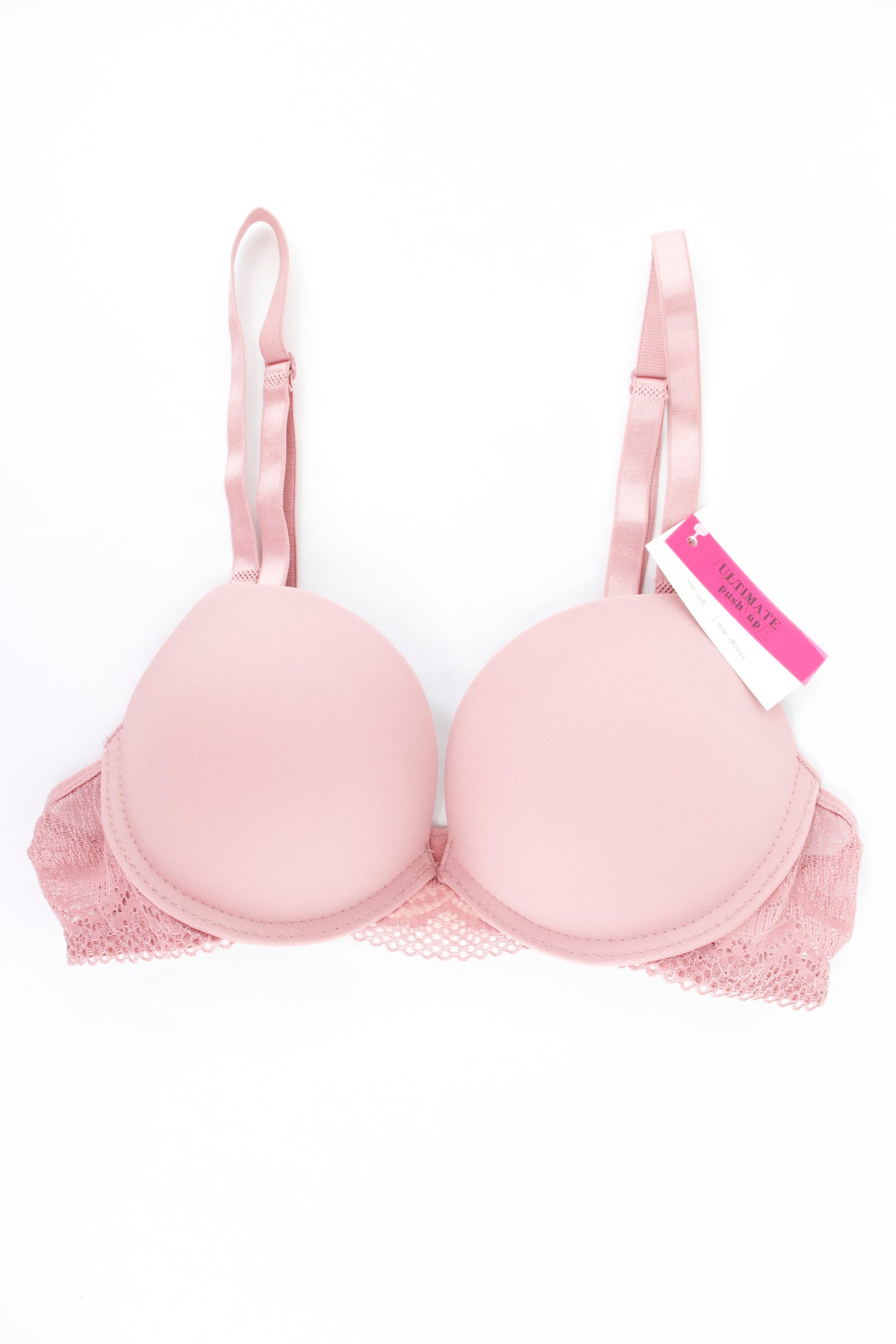 BRA LISO CON PUSH-UP Y ENCAJE IB7293