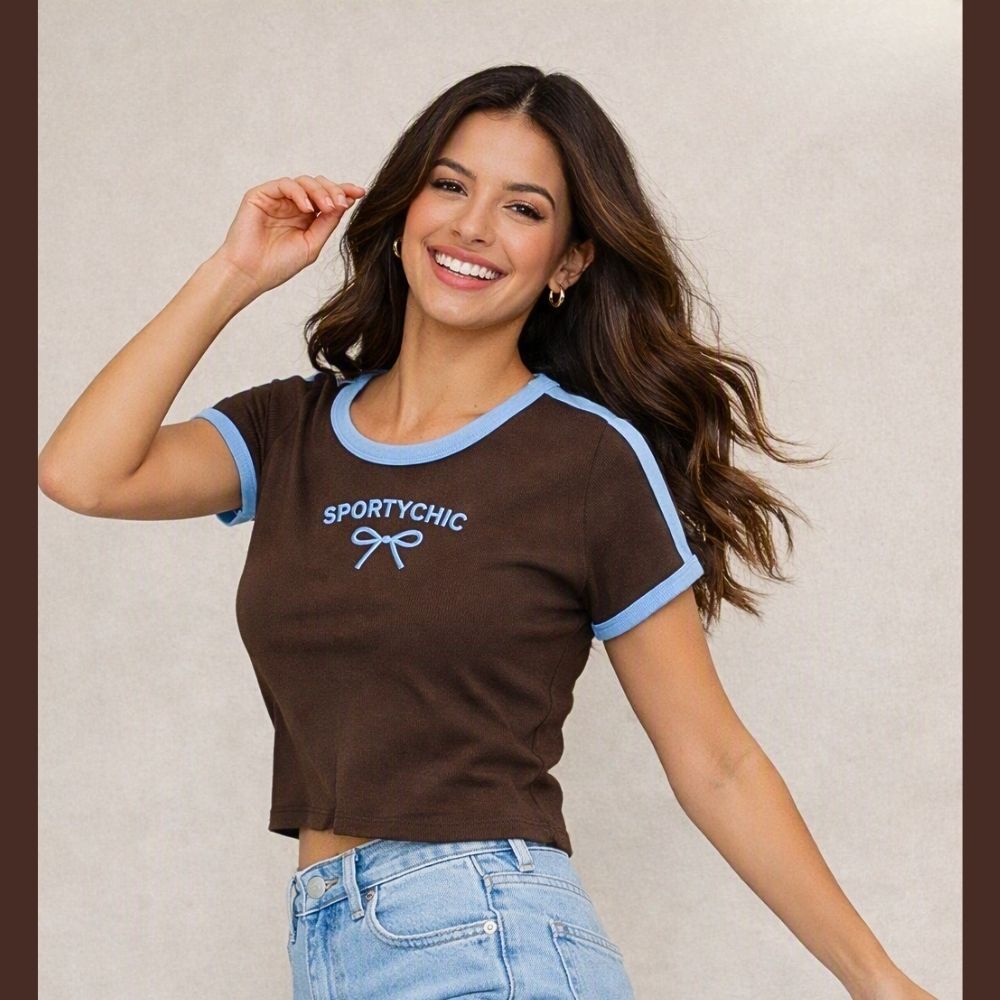 BLUSA MANGA CORTA CON BORDADO LV2820