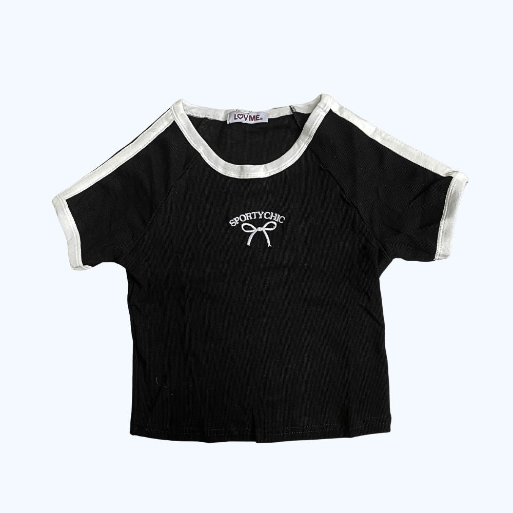 BLUSA MANGA CORTA CON BORDADO LV2820