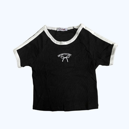 BLUSA MANGA CORTA CON BORDADO LV2820