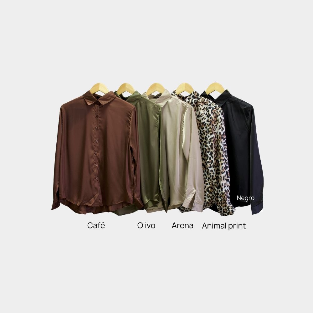 BLUSA LARGA SATINADA LV2544L