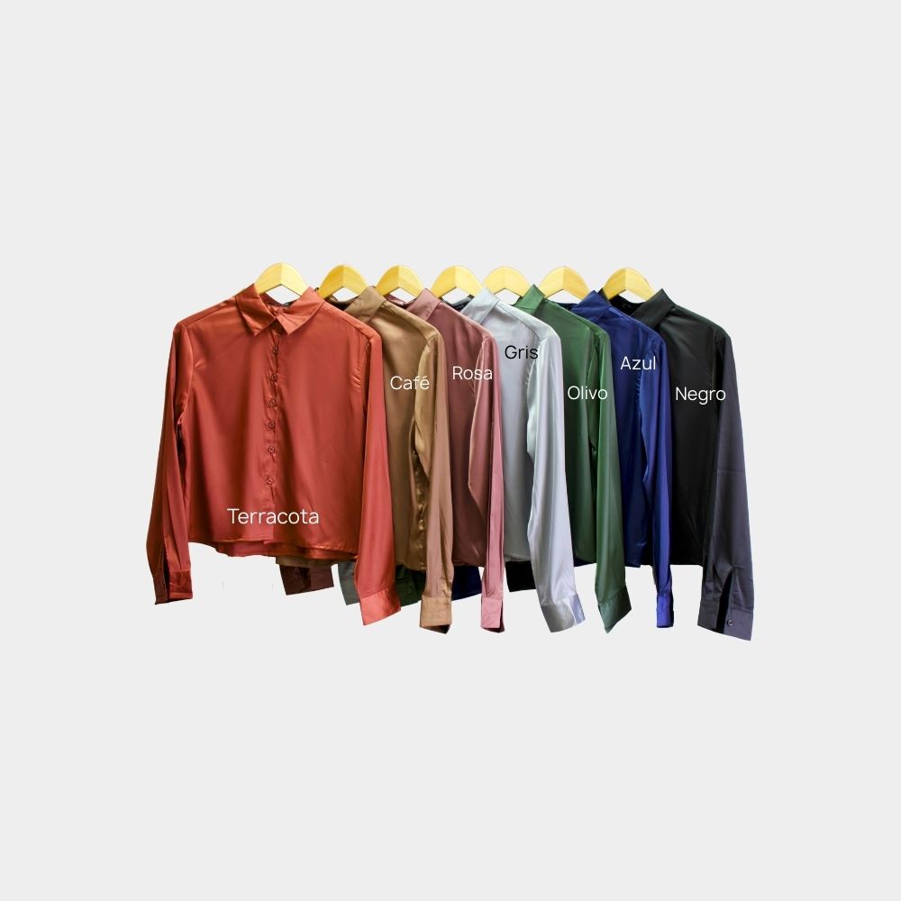 BLUSA CORTA SATINADA LV2546
