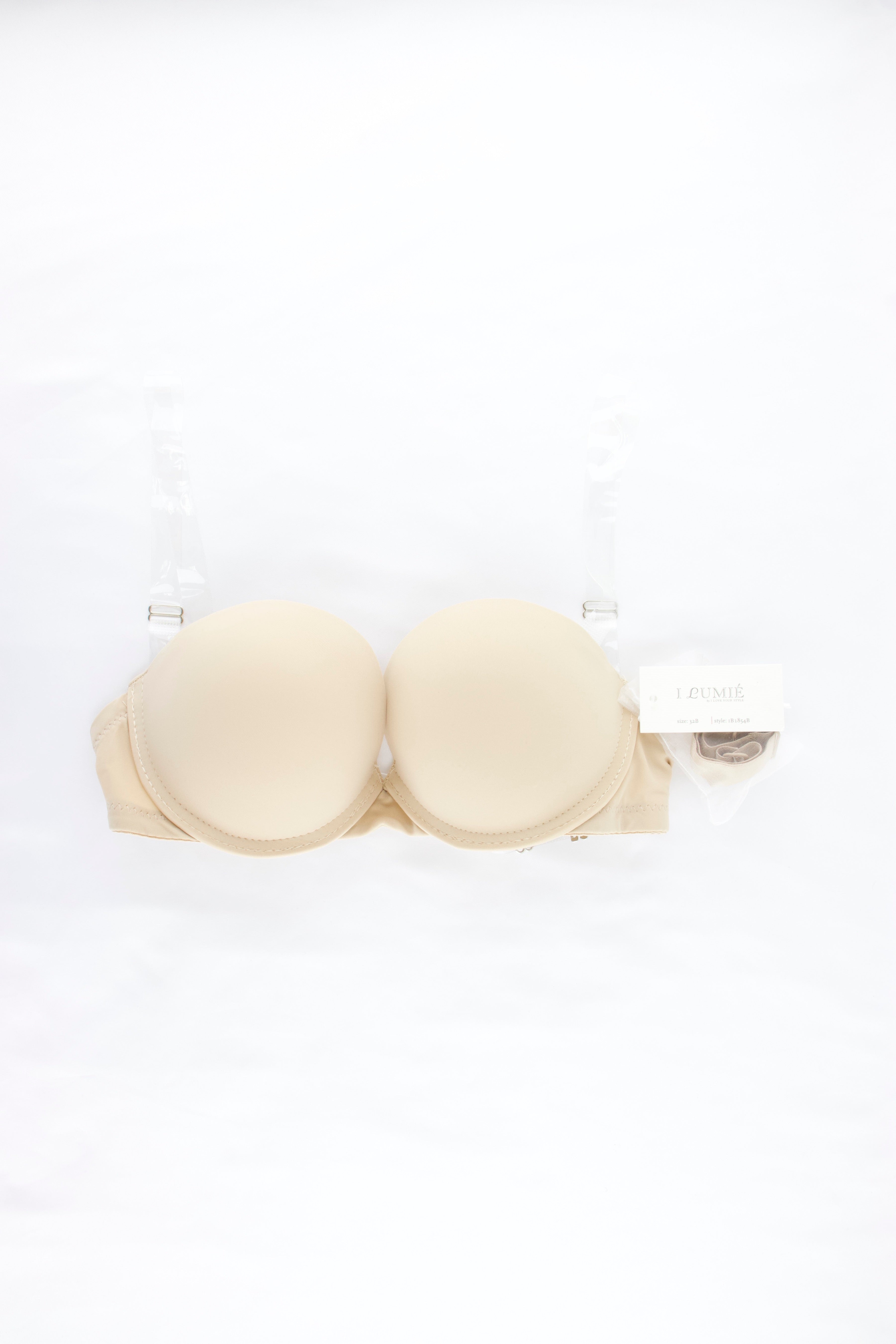 BRA STRAPLESS PUSH UP ESPALDA TRANSPARENTE  IB1854B