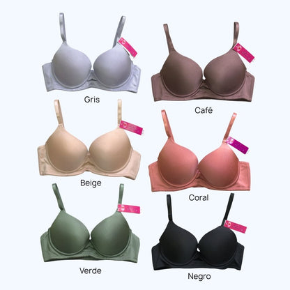BRASSIER SATINADO COPA D 6806