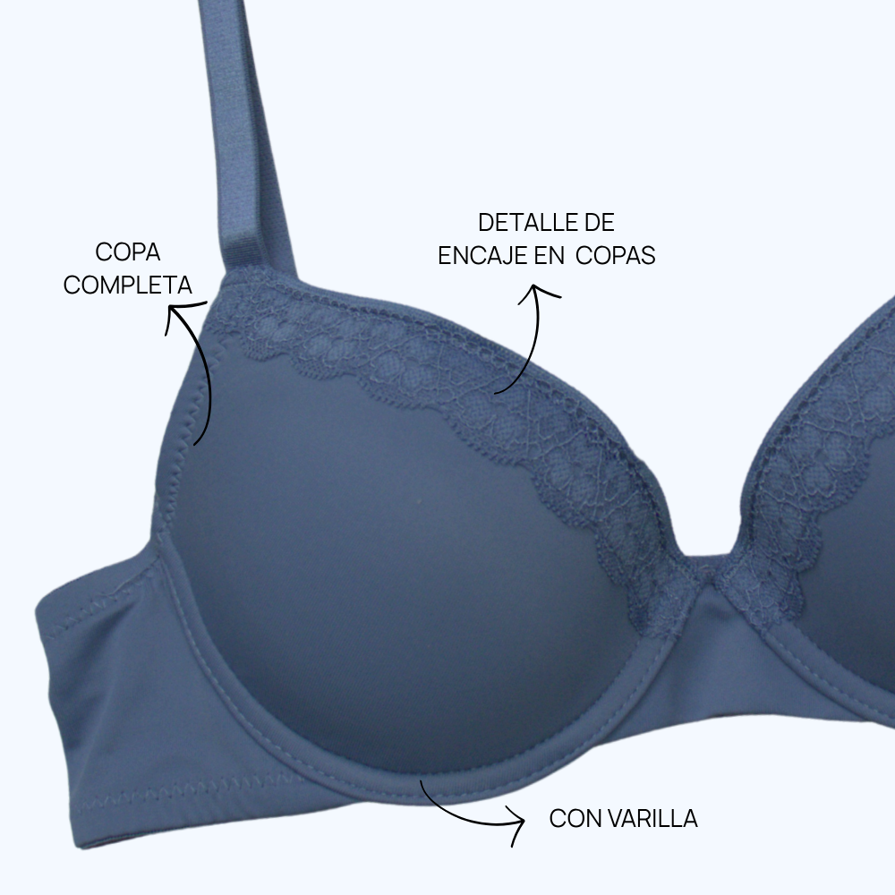 BRASSIER DETALLE DE ENCAJE IB7445
