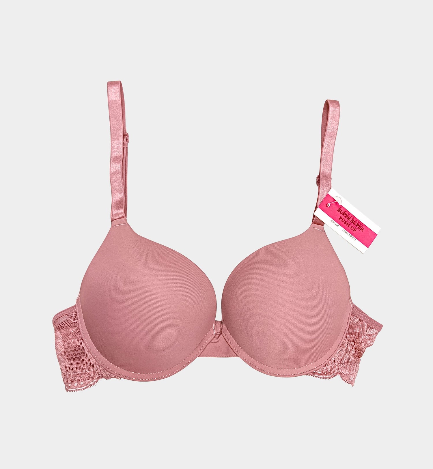 BRASSIER CON ENCAJE DOBLE PUSH-UP IB7117