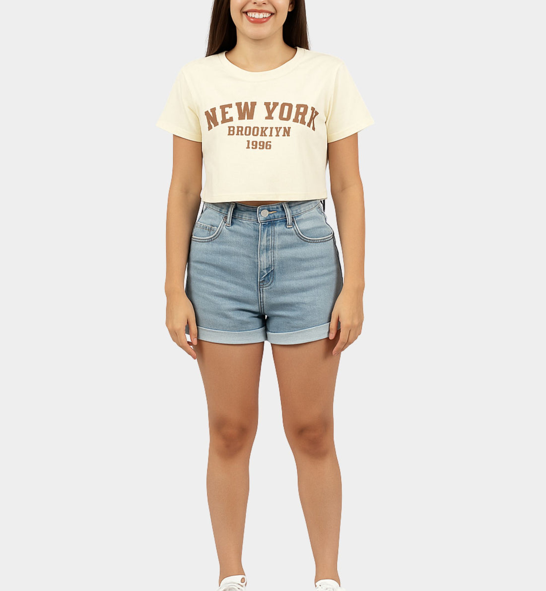 BLUSA CROP TOP &quot;NEW YORK&quot; LV5633