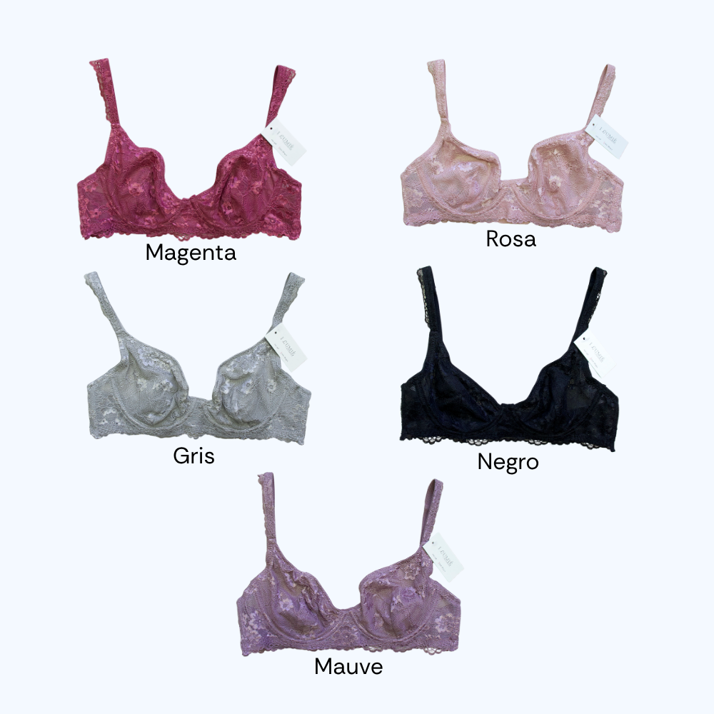 BRALETTE DE ENCAJE CON VARILLA IB7402