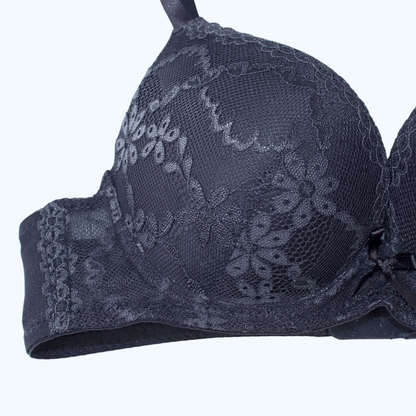 BRASSIER DE ENCAJE CON DOBLE PUSH-UP IB7476