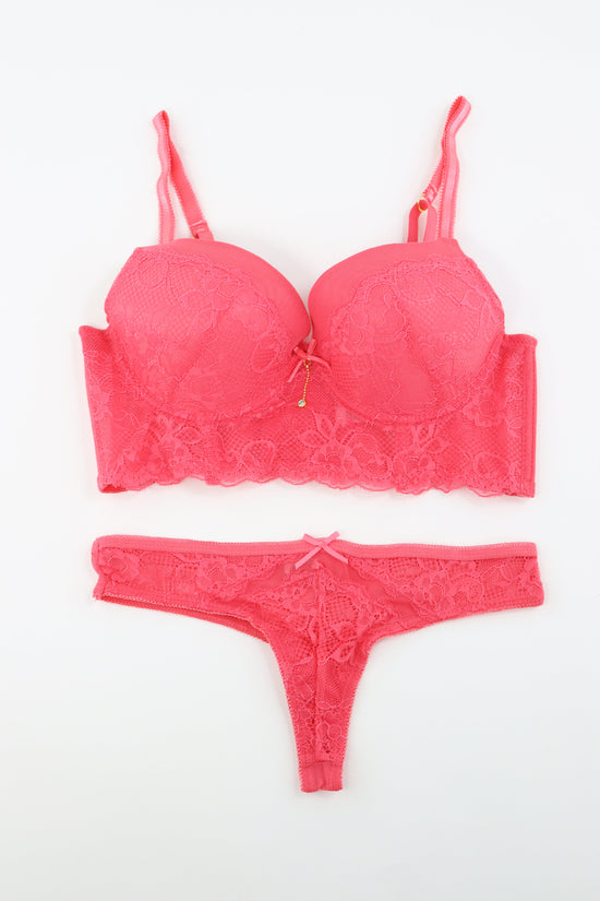 Victorias Secret Encaje Pink Bralette Push Up S (32-34b) – Envia