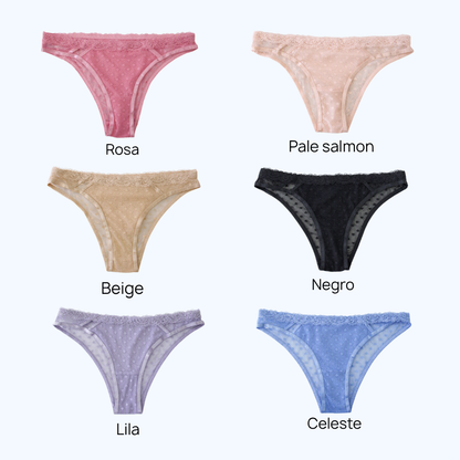 PANTY DE ENCAJE &amp; MESH IP7469