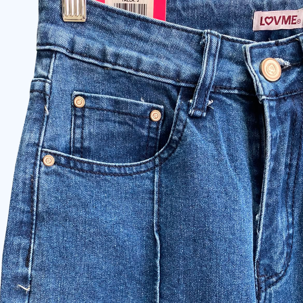 JEANS WIDE LED CON  COSTURA FRONTAL LV0724