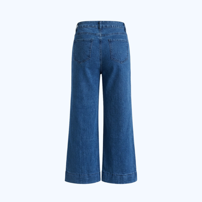 JEANS WIDE LED CON  COSTURA FRONTAL LV0724