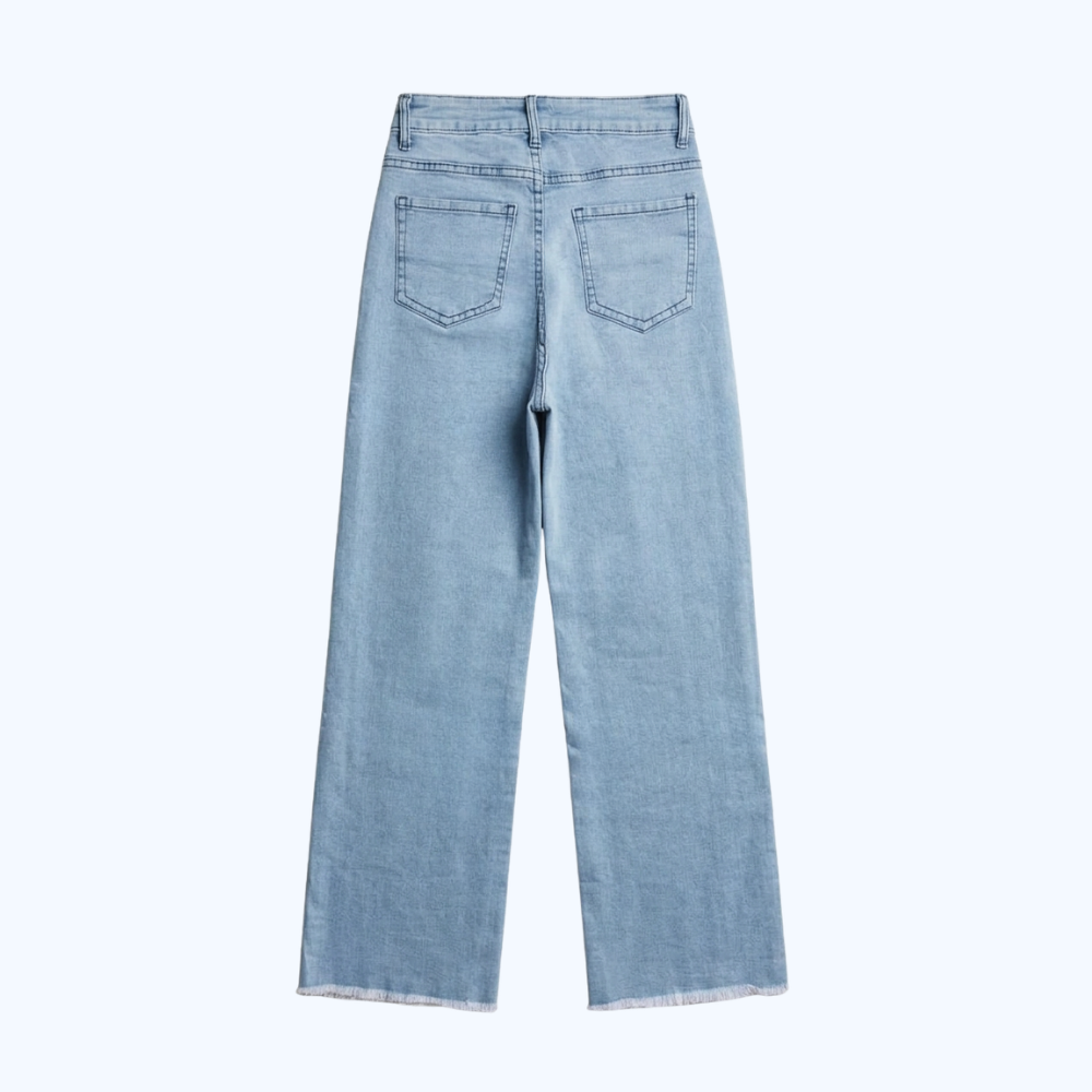 JEANS WIDE LEG CON DESTRUCCIÓN LV0727