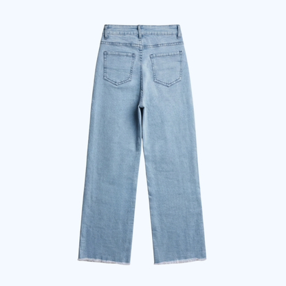JEANS WIDE LEG CON DESTRUCCIÓN LV0727