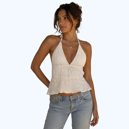 BLUSA CUELLO HALTER BOHEMIA LV10615