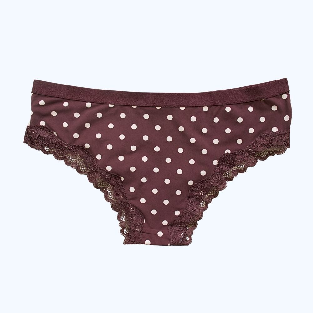 PANTY BIKINI CON DETALLE DE ENCAJE LV219P