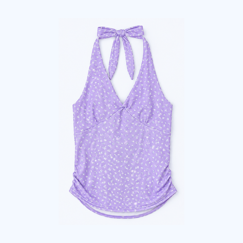 BLUSA CON ESTAMPADO FLOREADO SIN MANGAS LV2731