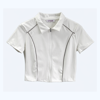 BLUSA DE MANGA CORTA C/ZIPPER LV2764
