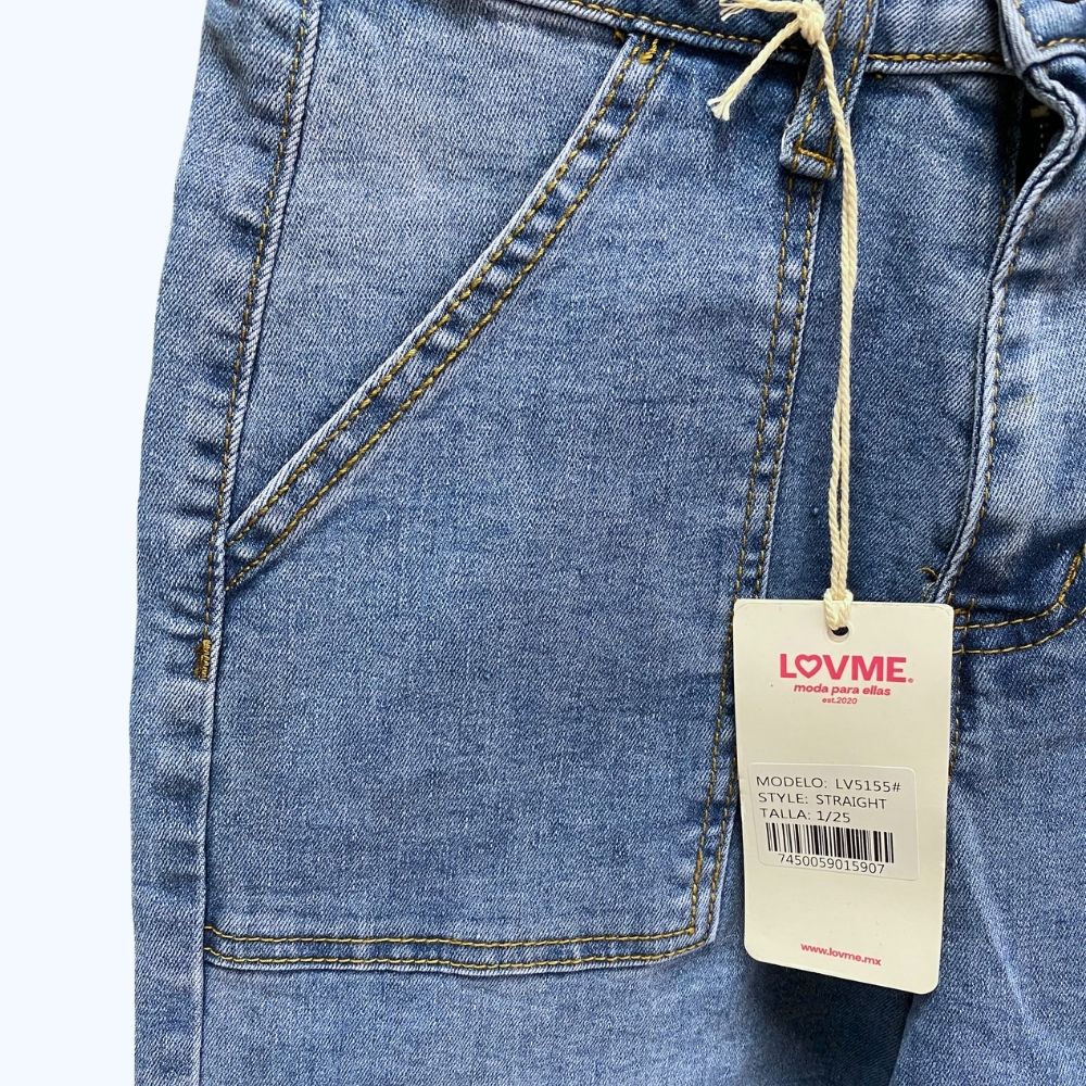 JEANS WIDE LEG BOLSILLOS LV5155