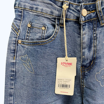 JEANS WIDE LEG FIGURAS DE PEDRERÍA LV5165