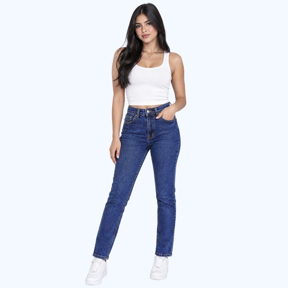 JEANS SKINNY LIGEROS DESLAVADOS LV5171