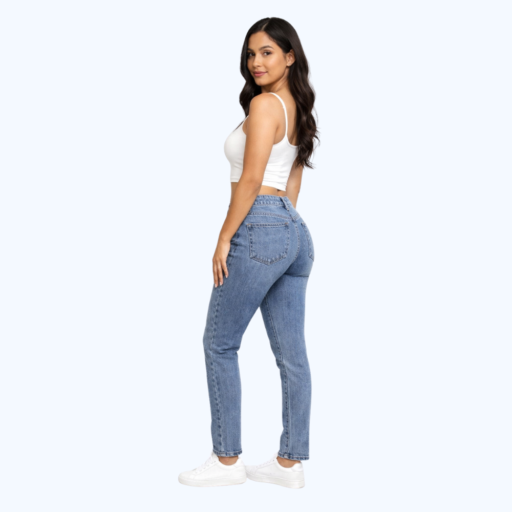 JEANS SKINNY TIRO ALTO LV5178