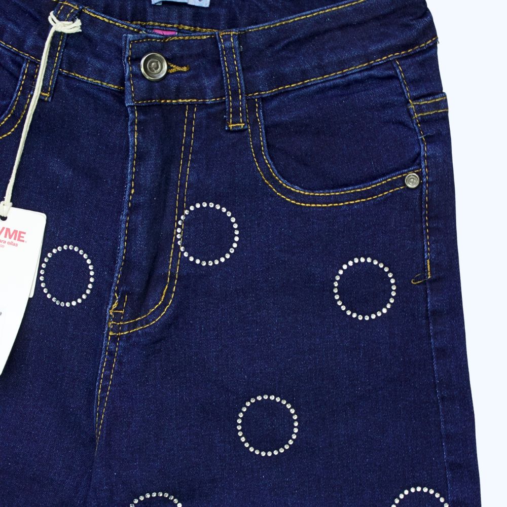 JEANS DETALLES DE AROS EN PEDRERÍA LV5259