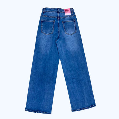 JEANS RECTO GLITTER DE ESTRELLAS Y ESTAMPADO LV5306
