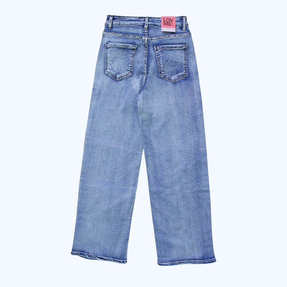 JEANS DETALLES DE PEDRERÍA GEOMÉTRICOS LV5315