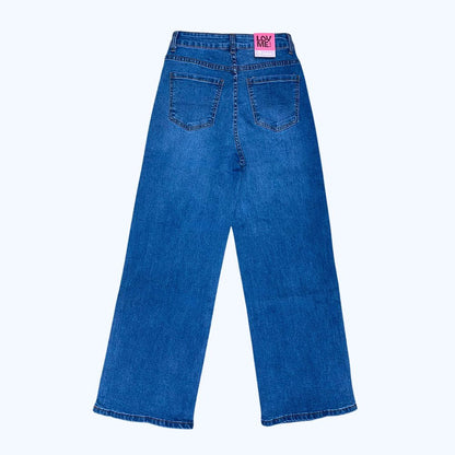 JEANS DETALLES DE PEDRERÍA FORMA DE ESTRELLAS LV5320