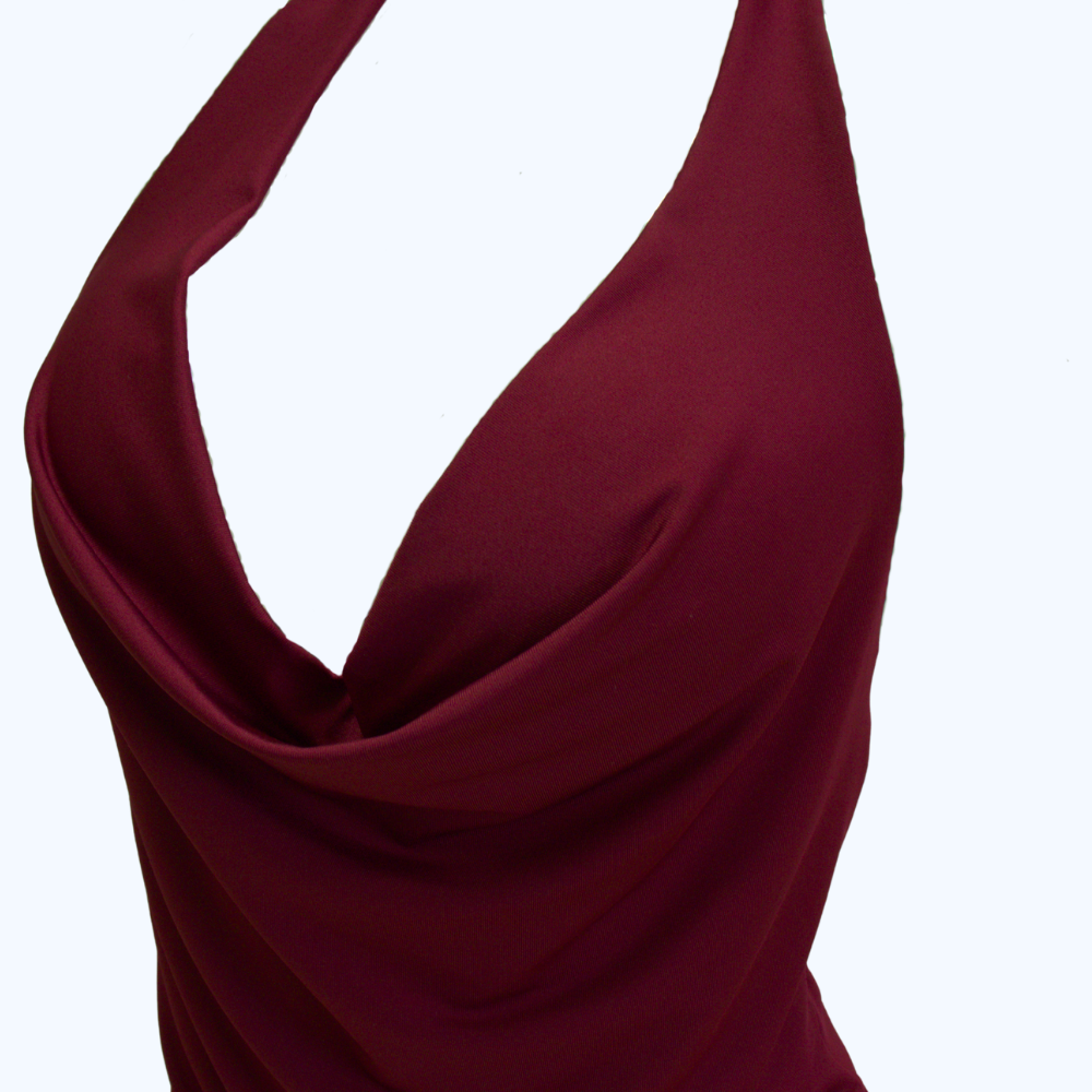 BLUSA CUELLO HALTER "V" LV9237