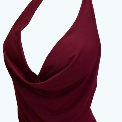 BLUSA CUELLO HALTER "V" LV9237