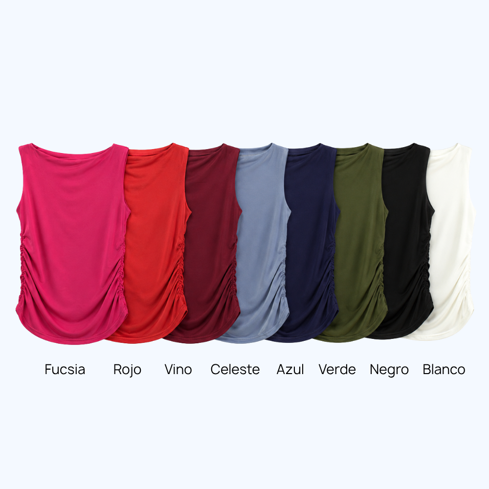 BLUSA DETALLES DE FRUNCIDO  LV9242