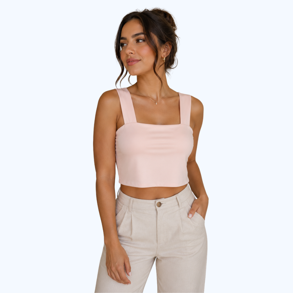 BLUSA CORTA DE TIRANTES ANCHOS LV9244