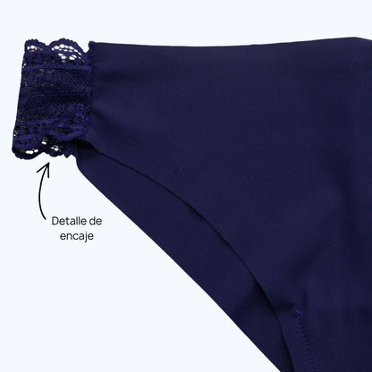 PANTY SIN COSTURA DETALLE DE ENCAJE PI6676P