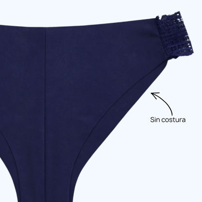 PANTY SIN COSTURA DETALLE DE ENCAJE PI6676P