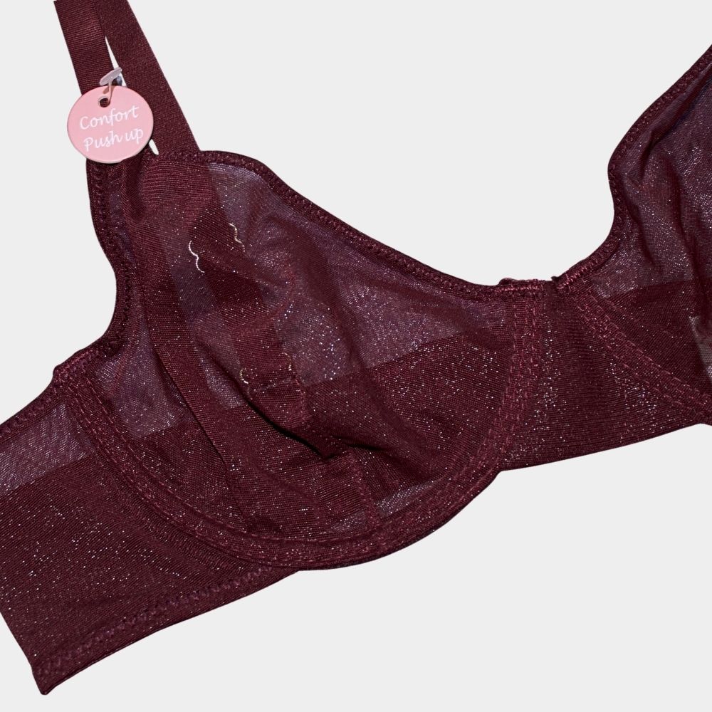 BRALETTE MESH Y BRILLO PI185B