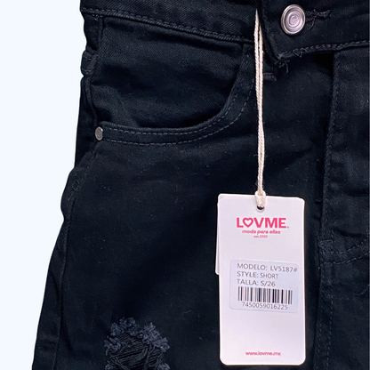 SHORT NEGRO DESTRUCCIÓN LV5187