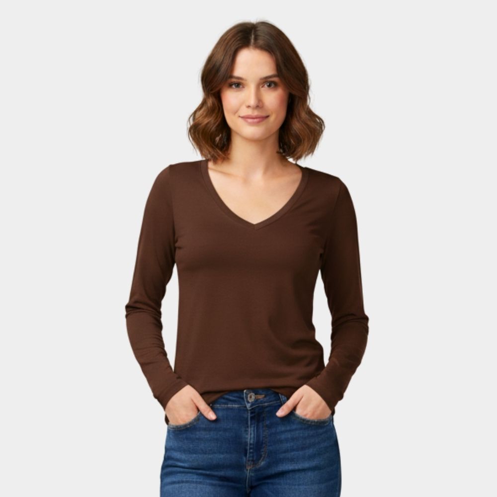 PLAYERA MANGA LARGA AFELPADA LV769 OFF