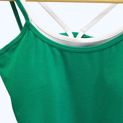 BLUSA DOBLE TIRANTE CON COPAS LV62720